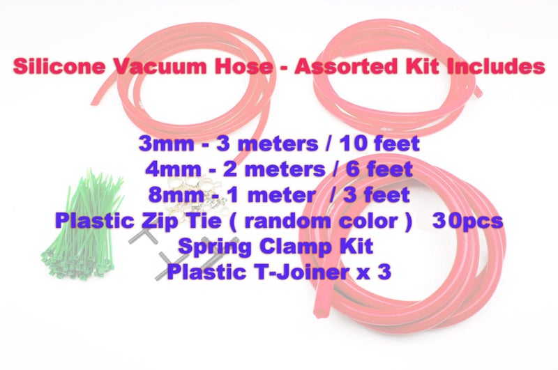 Autobahn88 Silicone Vacuum Hose Dress Up DIY Kit, compatible with Nissan,Subaru,MMC, Toyota,Honda,Mazda, Mustang,Chevrolet,Ford, Suzuki,Citroen,Audi,BMW, Benz,Mini,Volkswagen,Fiat, etc (Black) - Image 3
